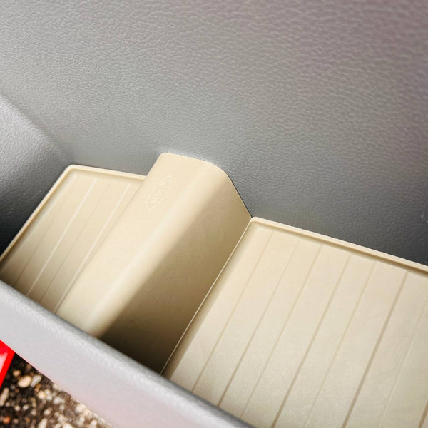 For VW Crafter New Shape Rubber Door Liner Pocket Inserts Grey