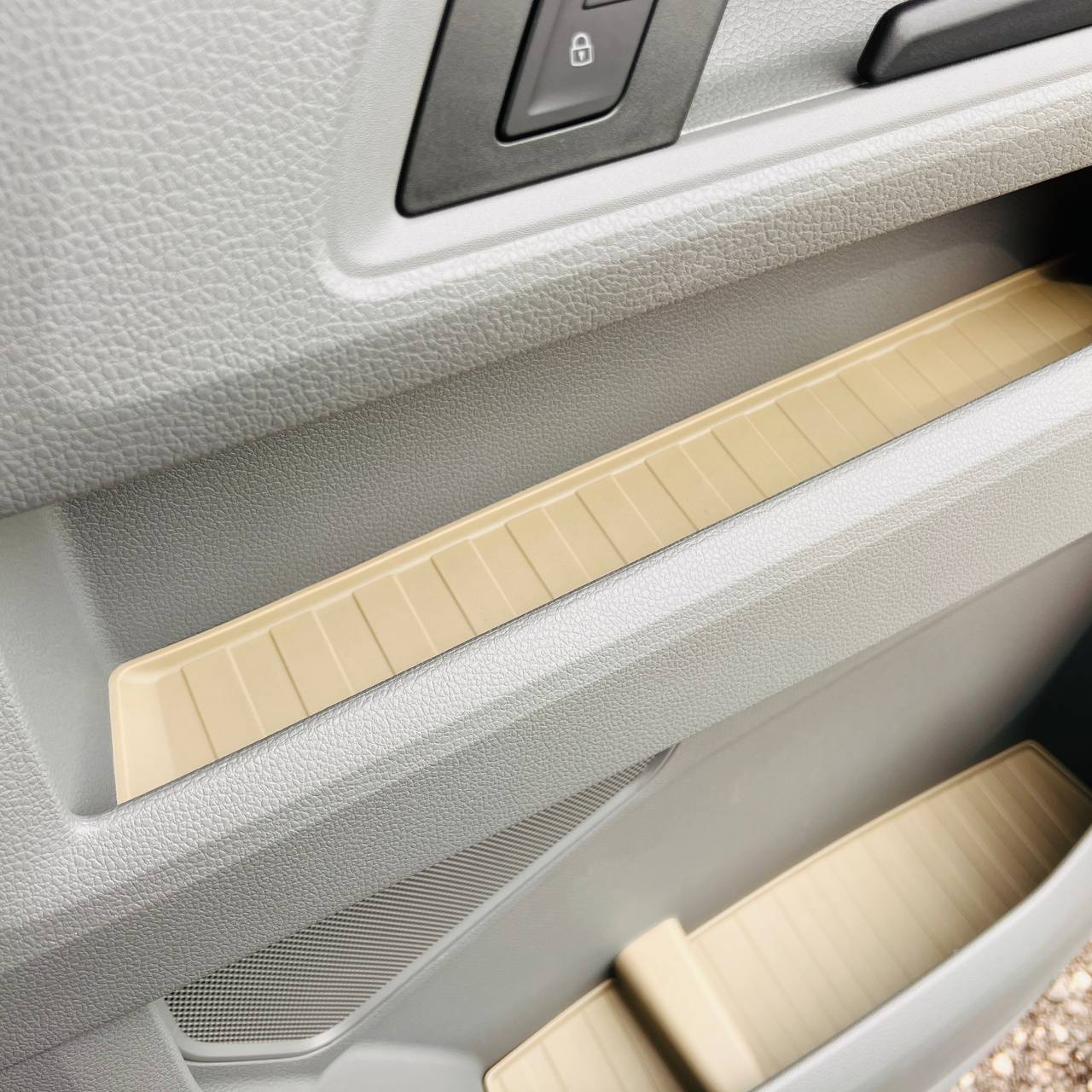 For MAN TGE Rubber Door Liner Pocket Inserts Grey | Van-X