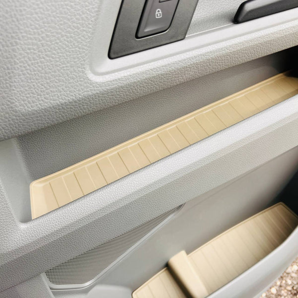 For MAN TGE Rubber Door Liner Pocket Inserts Grey | Van-X