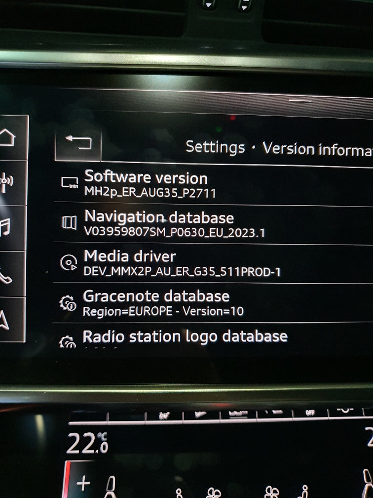 Audi MH2p Smartphone Interface Activation
