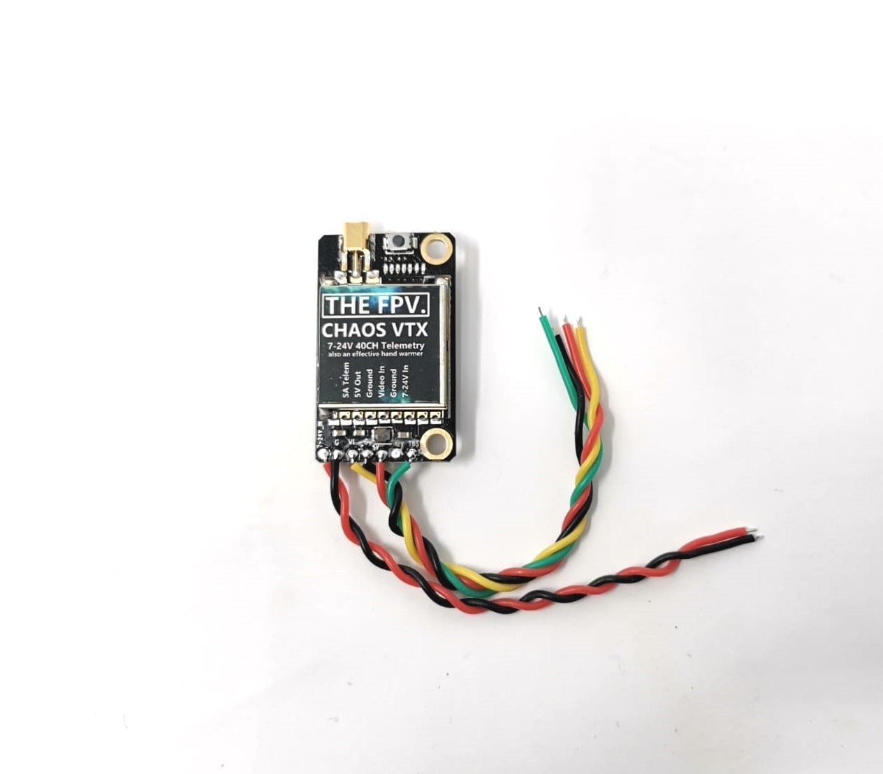 TheFPV Chaos VTX V2 Video Transmitter (25-1200mW, 2-6S, VTX Telemetry / Control, MMCX/SMA)