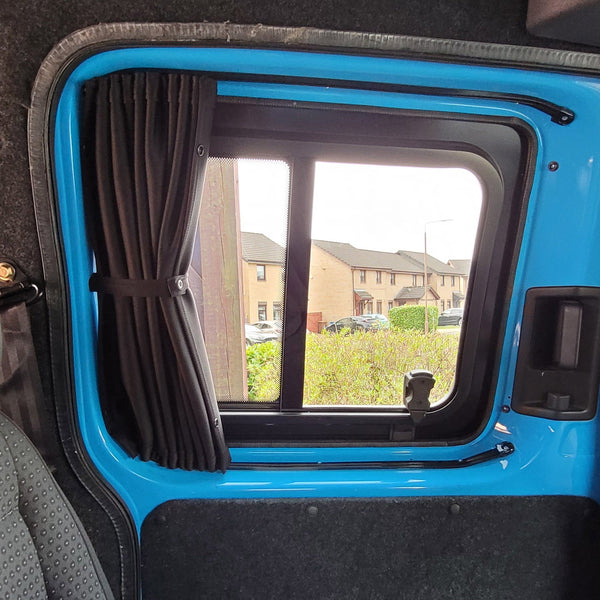 For VW Caddy Premium 1 x Side Sliding Door Window Curtains Van-X