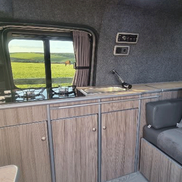 For Fiat Scudo Premium Window Curtains - Black/Grey - CREATE YOUR OWN BUNDLE! | Van-X