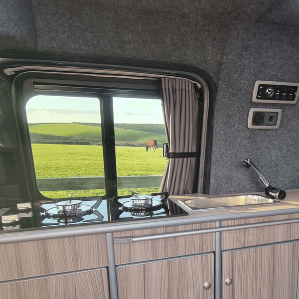 For VW Caddy Premium 1 x Side Sliding Door Window Curtains Van-X