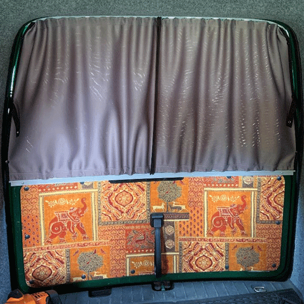 For Fiat Scudo Premium Window Curtains - Black/Grey - CREATE YOUR OWN BUNDLE! | Van-X