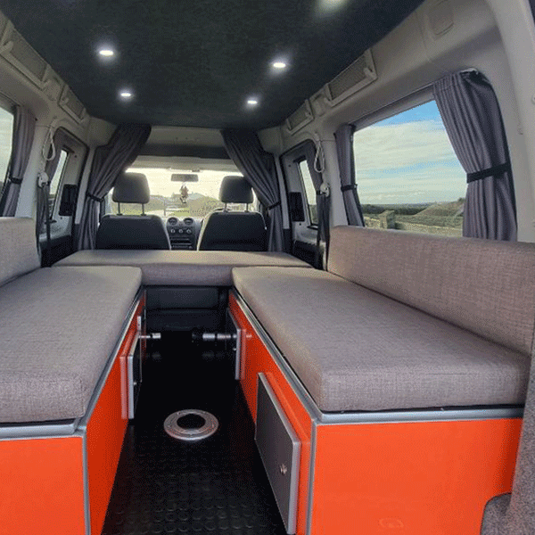 For Fiat Scudo Premium Window Curtains - Black/Grey - CREATE YOUR OWN BUNDLE! | Van-X