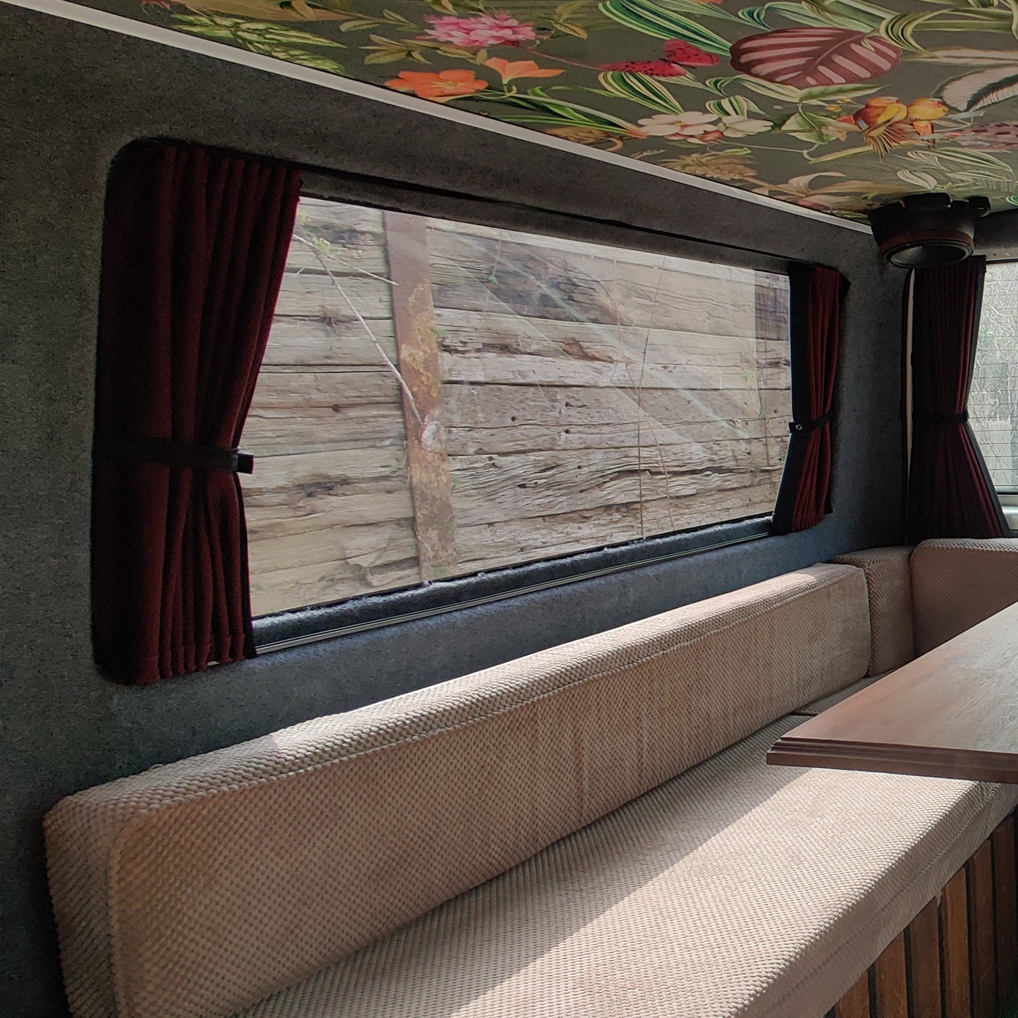 For VW T4 Premium 2 x Side Window Curtains Van-X