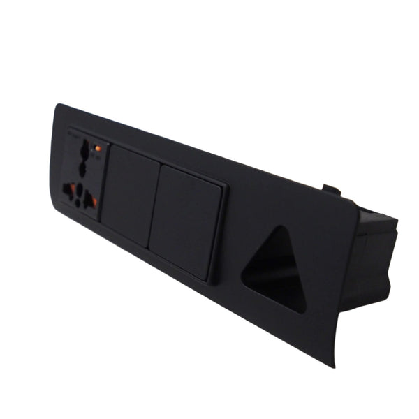 For VW T5 & T5.1 Transporter Matte Black Hazard Warning Light Switch Unit - Painted & Ready to Fit