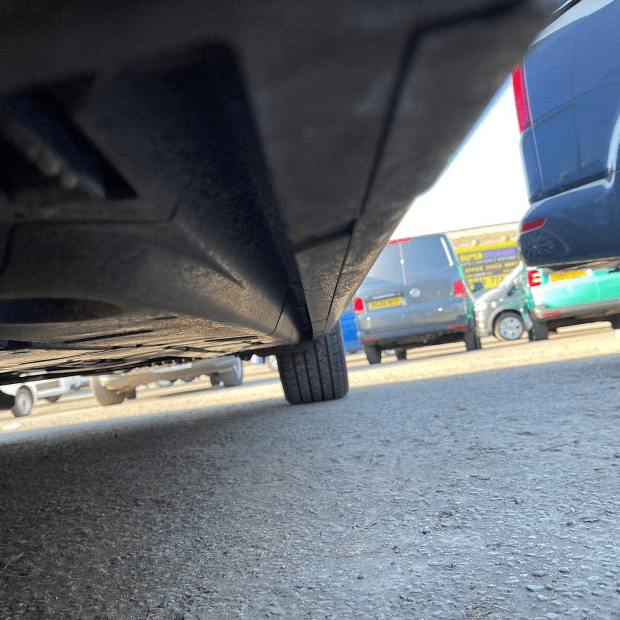 For VW T5, T5.1 LWB Side Skirts Deep Black Plastic Painted and Ready to Fit (B-Grade)