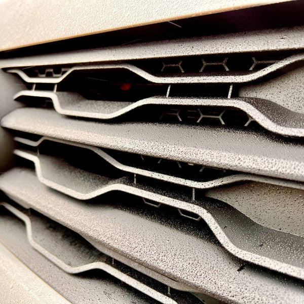 For VW T6 Front Grille R-Line Badgeless - Matte Black