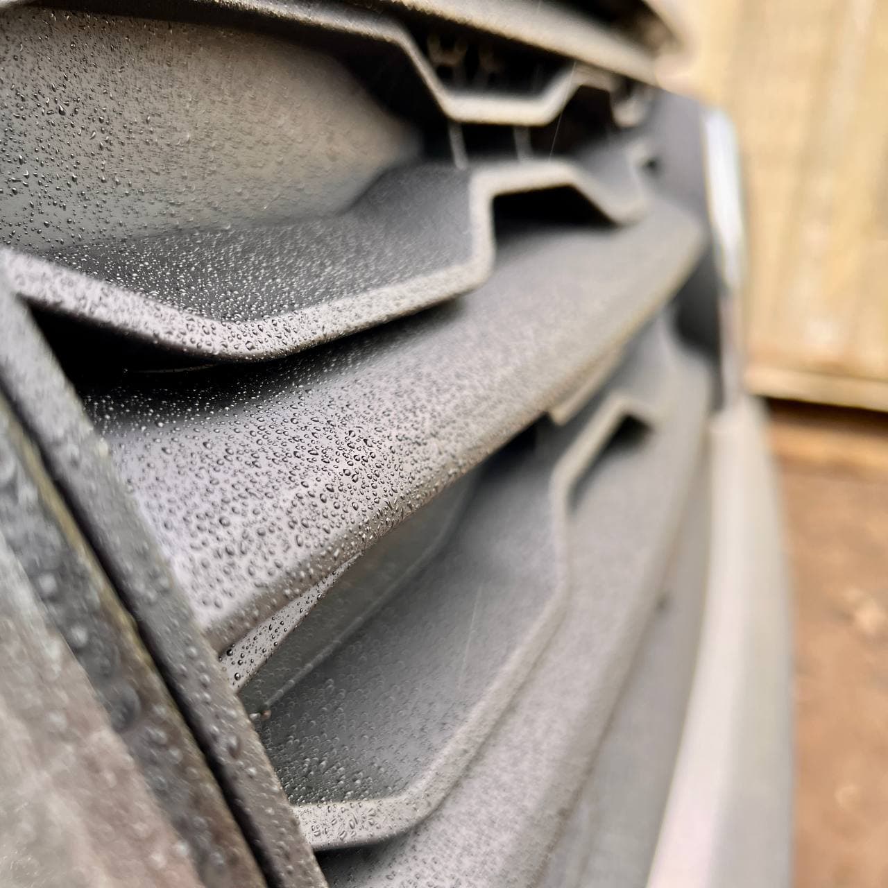 For VW T6 Front Grille R-Line Badgeless - Matte Black