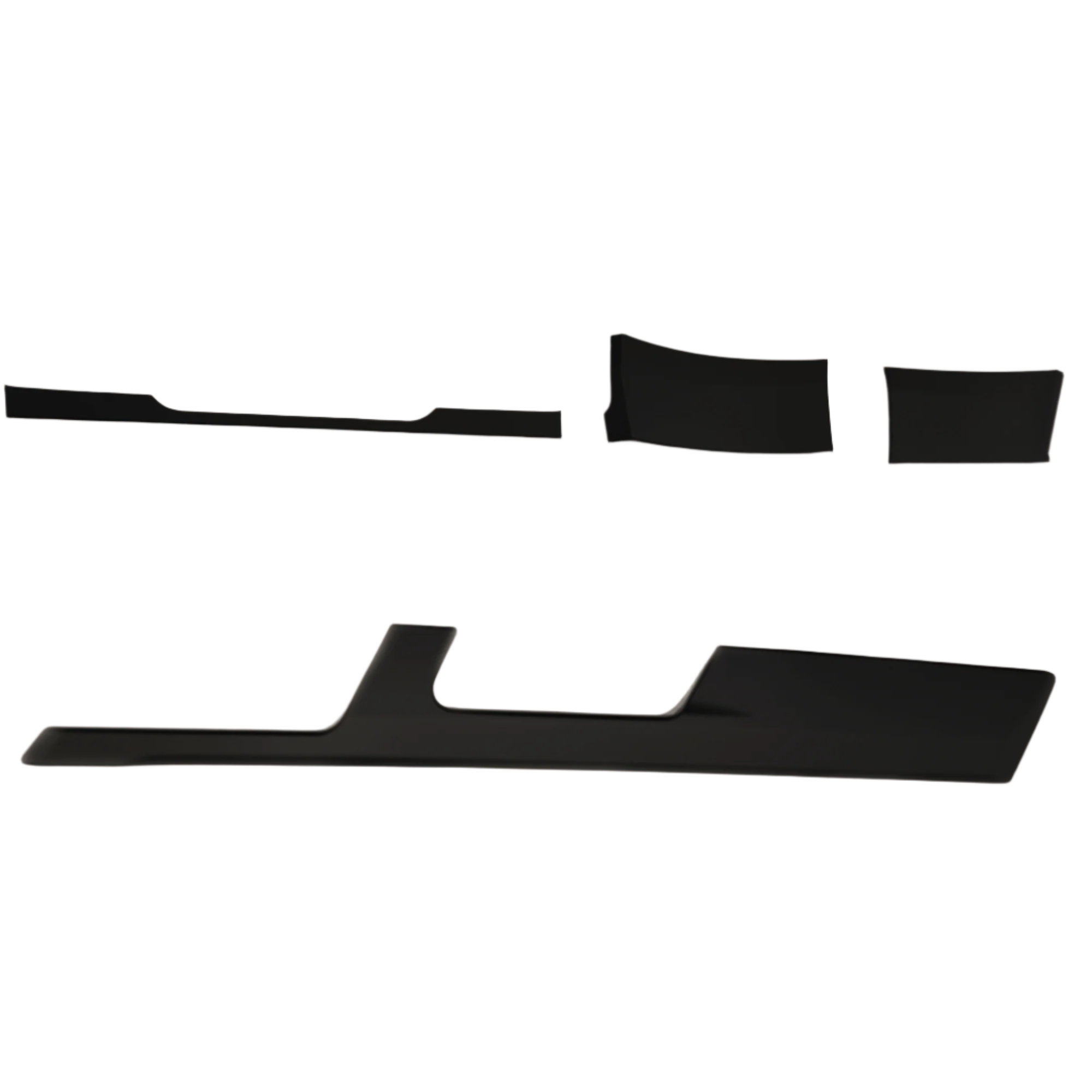 For VW Transporter T6 Lower Dash Styling Trims Comfort Dash Matte Black Painted and Ready to Fit (Set of 6)