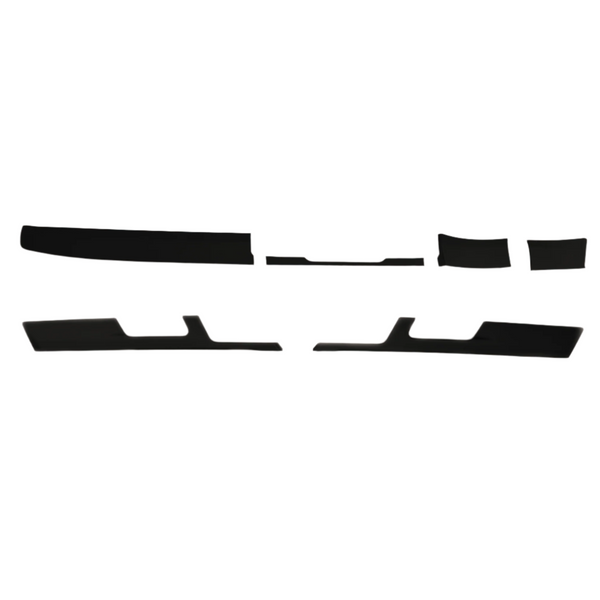 For VW Transporter T6 Lower Dash Styling Trims Comfort Dash Matte Black Painted and Ready to Fit (Set of 6)