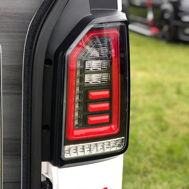 For VW T6 Smoked Tailgate LHD Red-Bars European Left Hand Drive Van only Sequential Indicator