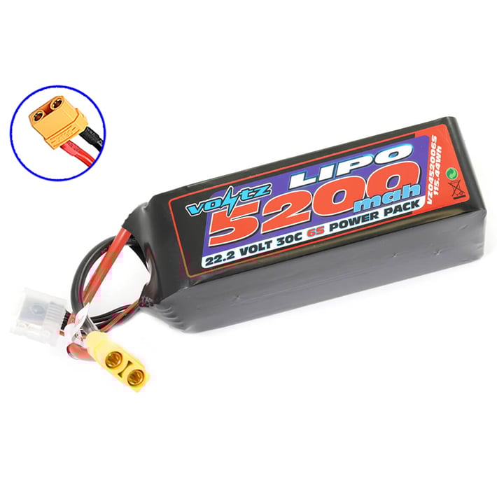 Voltz 5200mah 22.2V 30c Lipo Battery (XT90)