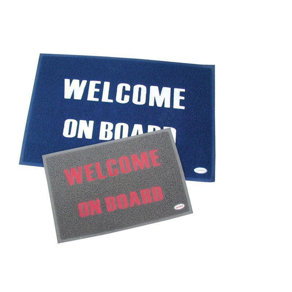 Welcome PVC Doormat 40 x 60 cm Blue | 4Boats