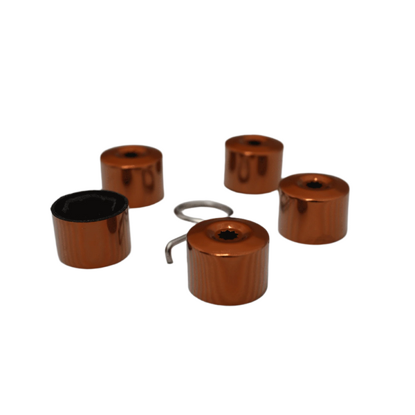 Bronze 17mm Wheel Nut Covers – Set of 20 Protective Bolt Caps for Car Wheels