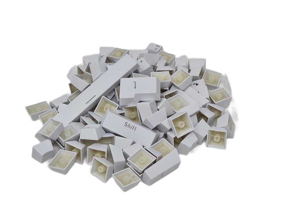 TKC ABS White Double Shot Keycap