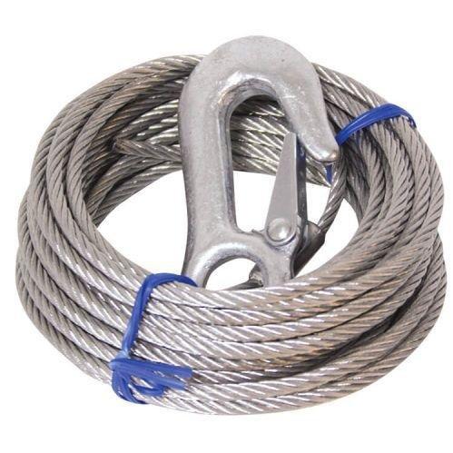 Winch cable with hook 6m (5mm) - 1700kg | 4Boats