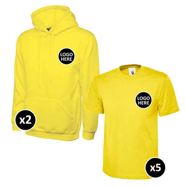 Uneek Hoodie & T-Shirts Bundle - 7 Items