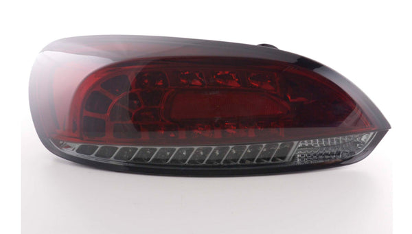 FK Pair LED REAR LIGHTS Lightbar DRL VW Scirocco 3 MK3 13 08+ black smoke red