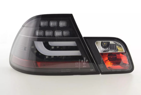 FK Pair Smoke BLACK LED REAR LIGHTS BMW E46 Coupe 03-07 red / black 330 320 LHD