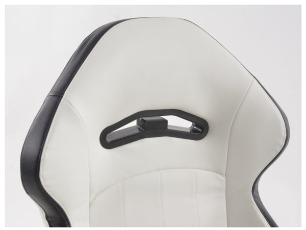 FK Pair Universal Reclining Bucket Sports Seats White Hammerhead Shark Edition