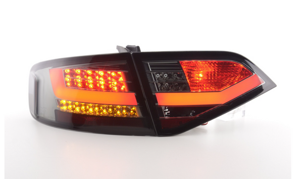 FK Set Audi A4 B8 8K 07-11 LED REAR Lights DRL Lightbar TAIL LIGHTS BLACK ED S4