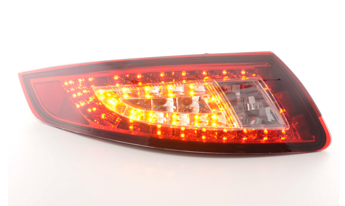 FK Pair LED DRL Lightbar Rear Lights Porsche 911 997 05-09 red clear GTLHD