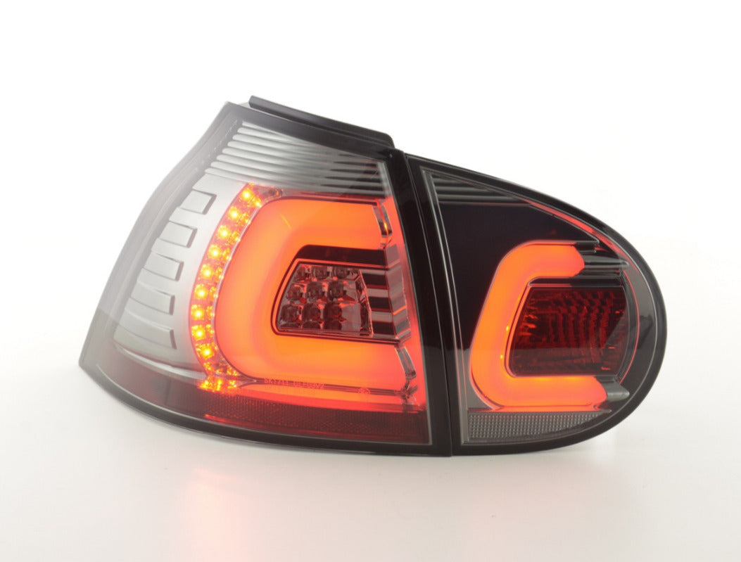 FK VW GOLF MK5 5 03-08 LED Lightbar REAR LIGHTS LAMPS TAIL BLACK LHD GTI LHD