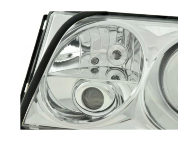 FK LED DRL Angel Eye Halo headlights Mercedes E-Class W124 94-96 chrome LHD