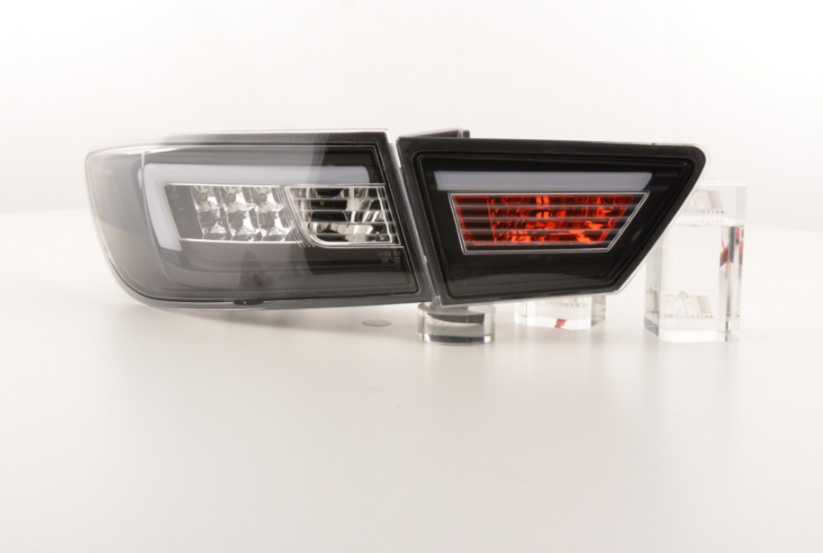 FK Set LED Lightbar DRL Rückleuchten Renault Clio 4 MK4 X98 12-16 Black Smoke LHD