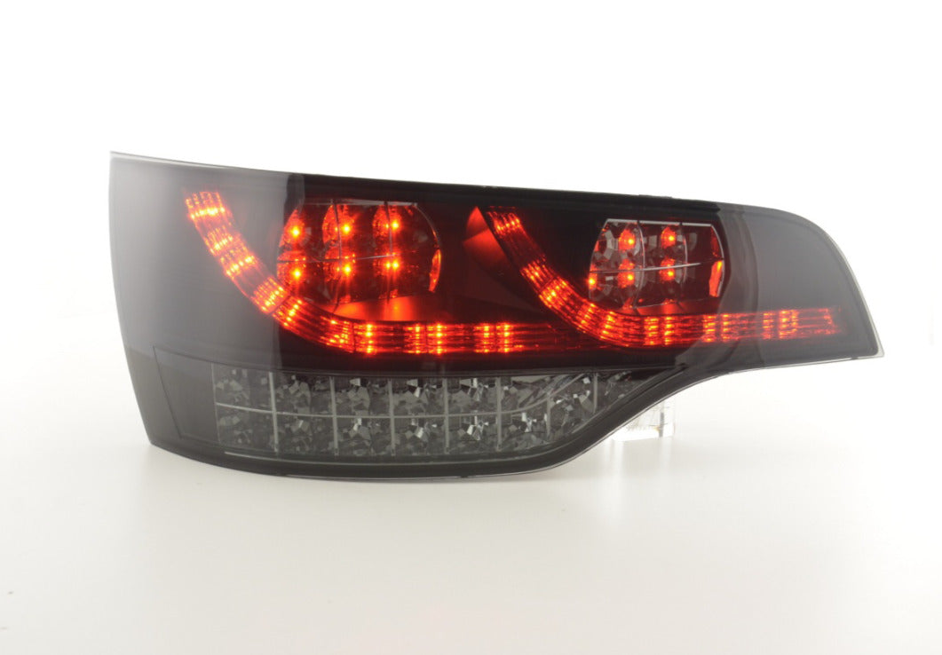 FK Pair Audi Q7 4L 05-09 Black LED DRL Lightbar REAR TAIL BACK LIGHTS Smoke LHD