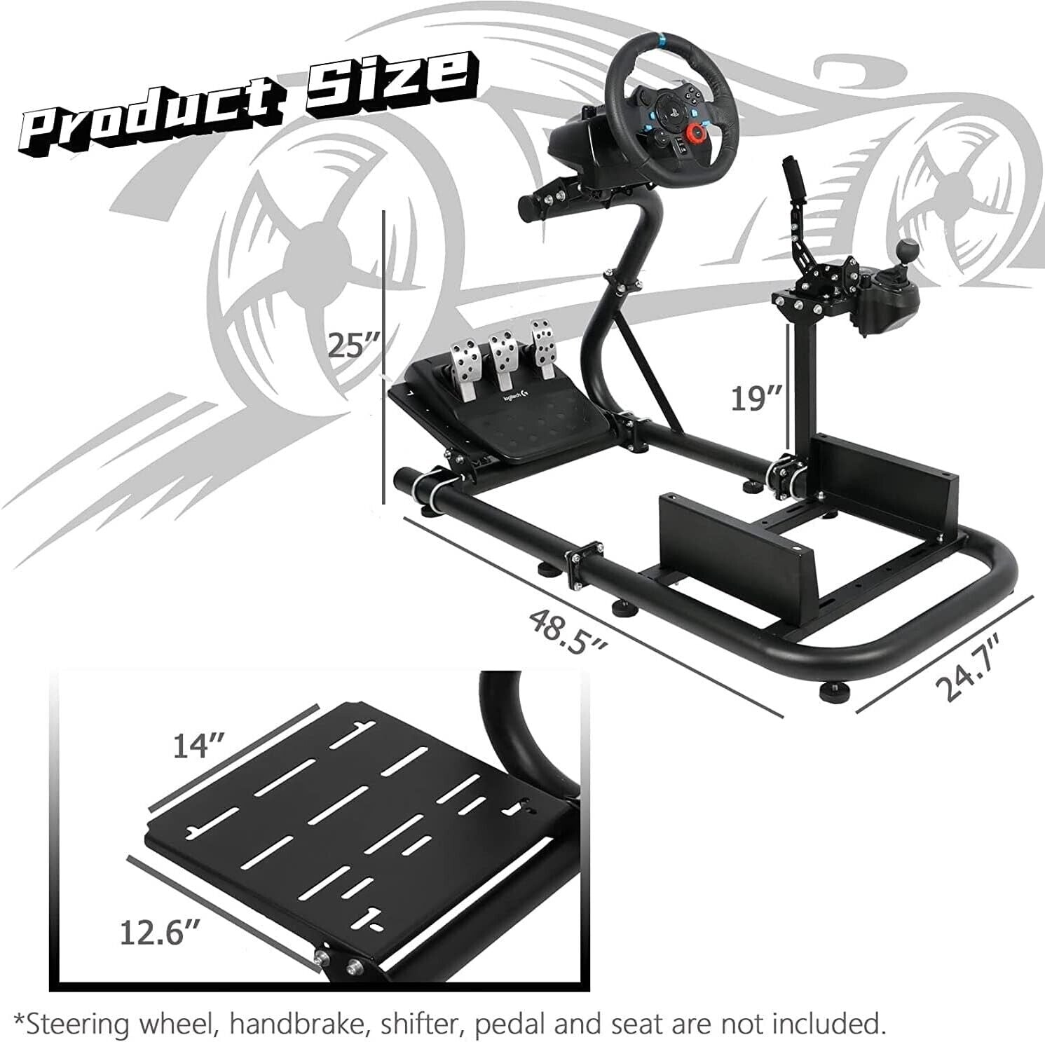 AMN Driving Game Sim Racing Simulator Frame Stand for Wheel Pedals Xbo ...