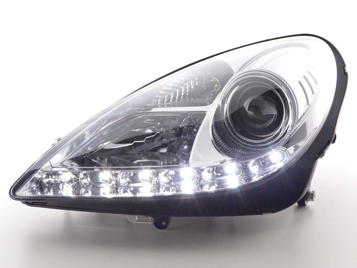 FK LED DRL Lightbar Halo Headlights Mercedes SLK R171 04-11 171 chrome AMG LHD