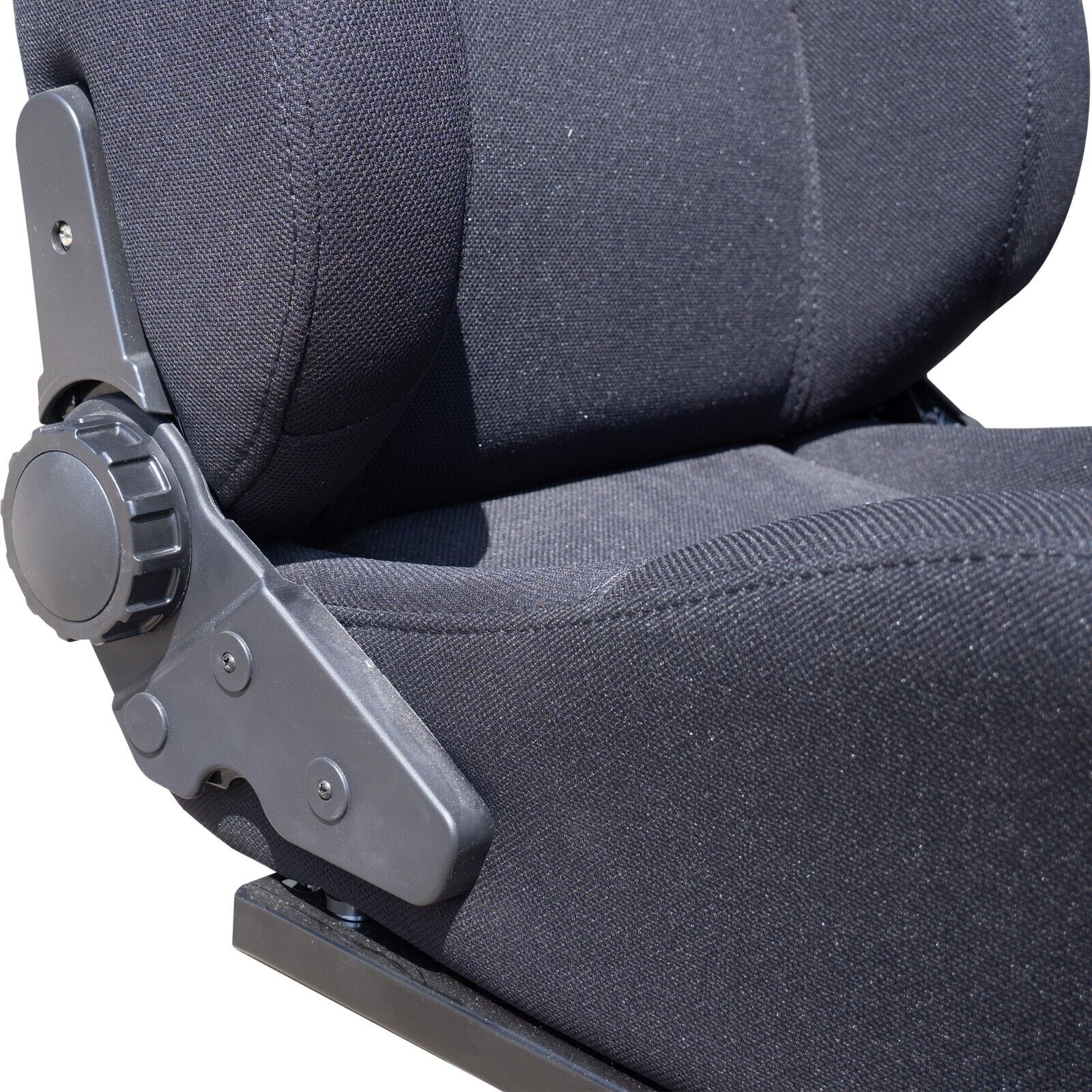 SR x1 MAX Universal Reclining Sports Bucket Seat + Runners Black Textile