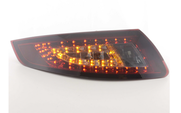 FK Pair LED DRL Lightbar Rear Lights Porsche 911 997 05-09 red black smoke GT Tail Lamps LHD