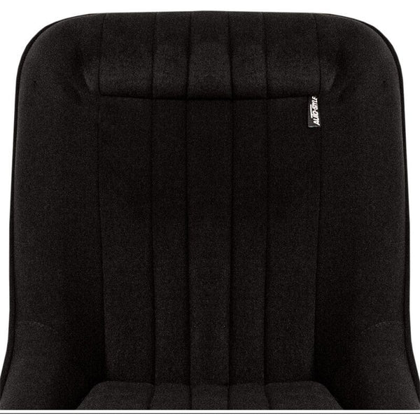 AS x2 Classic Car Retro Kit Sports Fixed Back Bucket Seats Black Fabric + slides