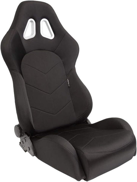 AS x1 TN Textile Sports Fold & Recline Bucket Seat Black inc slides