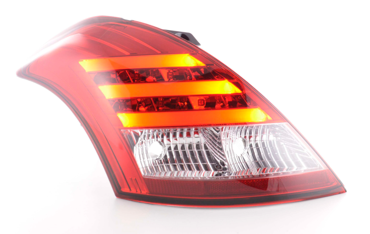 FK Paar LED DRL Rücklichter Lightbar Suzuki Swift Sport 11+ rot klar FZ / NZ