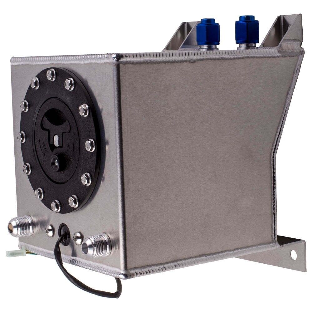 MXPR Universal 2.5 Gallon 10L Fuel Cell Tank Lightweight Aluminum + fuel sender