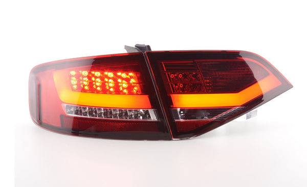 FK Pair LED REAR LIGHTS Lightbar DRL Audi A4 B8 8K Saloon 07-11 red S4 S-Line