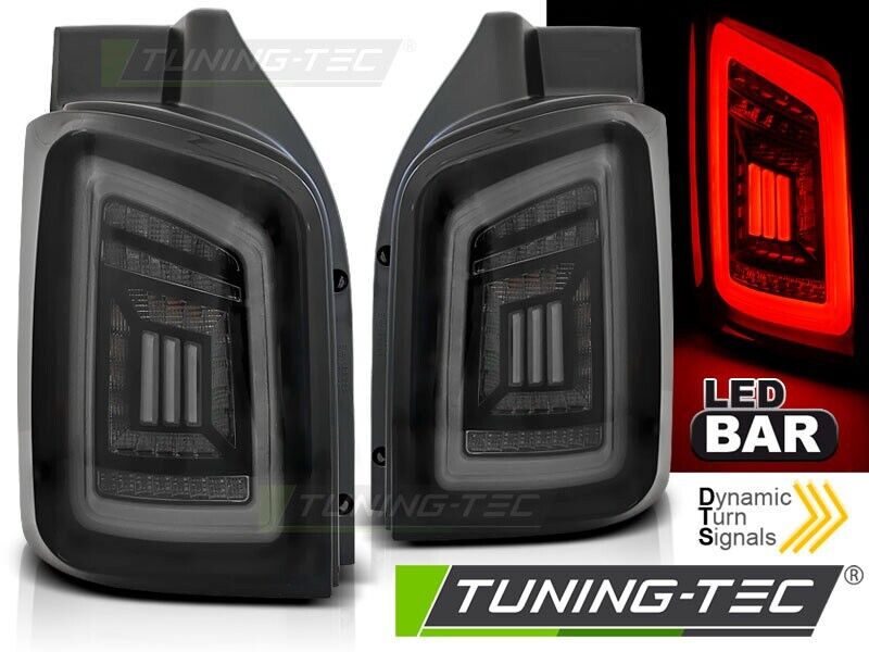 Tuning-Tec Pair LED Lightbar DRL Rear Lights VW T5 03-09 / 10-15 SEQ SMOKE LHD