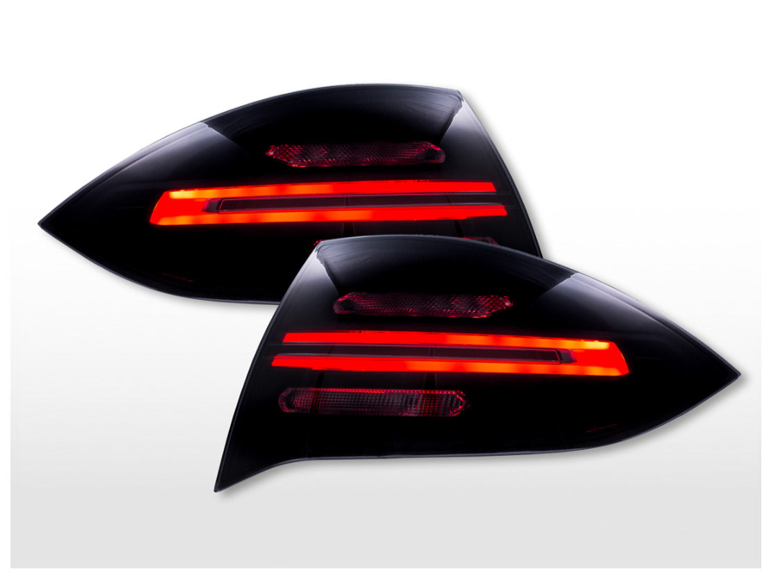 FK Pair LED DRL REAR LIGHTS Tail Porsche Cayenne 92A 02-06 black smoke black LHD