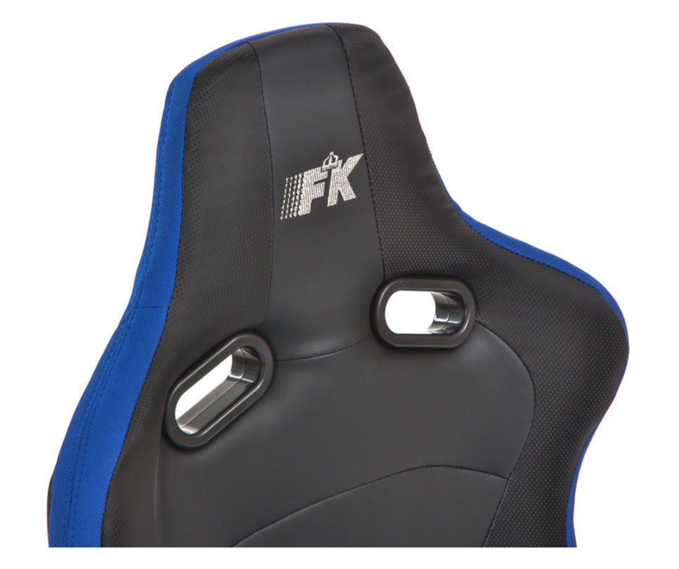 FK Universal Reclining Bucket Sports Seats RS Carbon Fibre Design Blue Edition