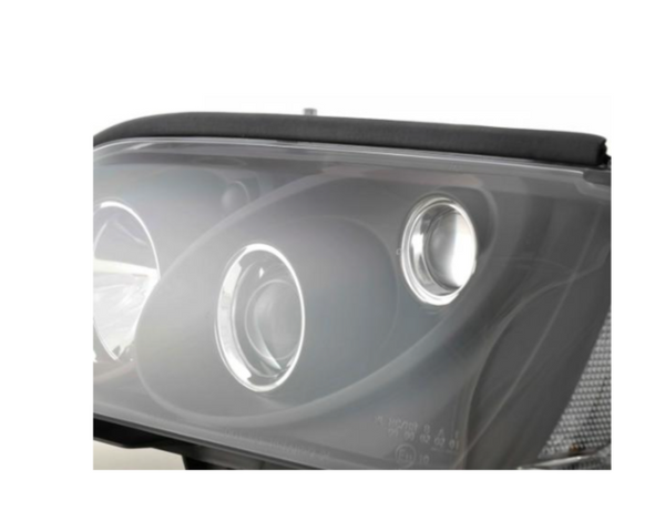 FK LED DRL Angel Eye Halo Projector Headlight Mercedes C-Class W202 black 202