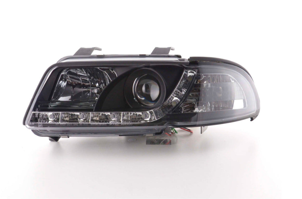 FK LED DRL Angel Eye Projector headlights Audi A4 B5 8D 99-01 chrome LHD