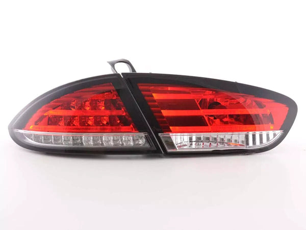 FK Pair LED Rear Lights Lightbar Seat Leon 2 MK2 1P 09-12 red clear  LHD