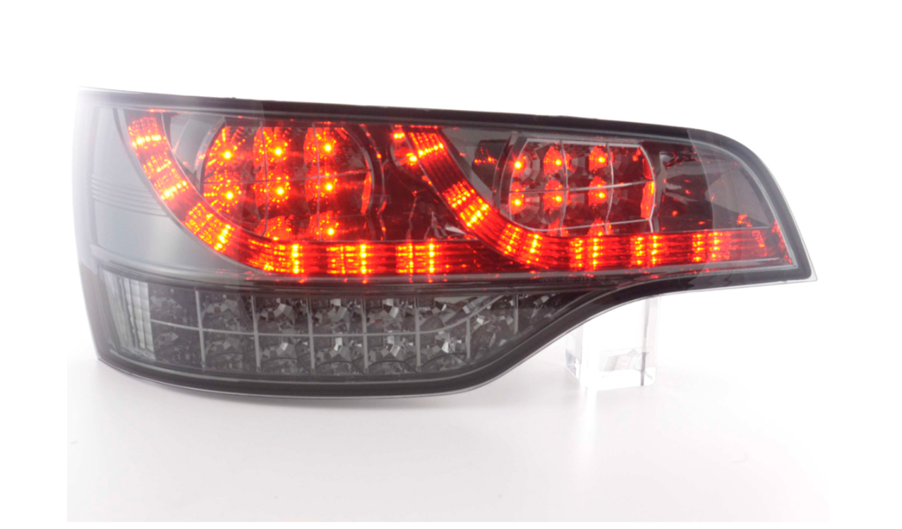 FK Pair Audi Q7 4L 06+ black LED DRL Lightbar REAR TAIL BACK LIGHTS LHD Smoke