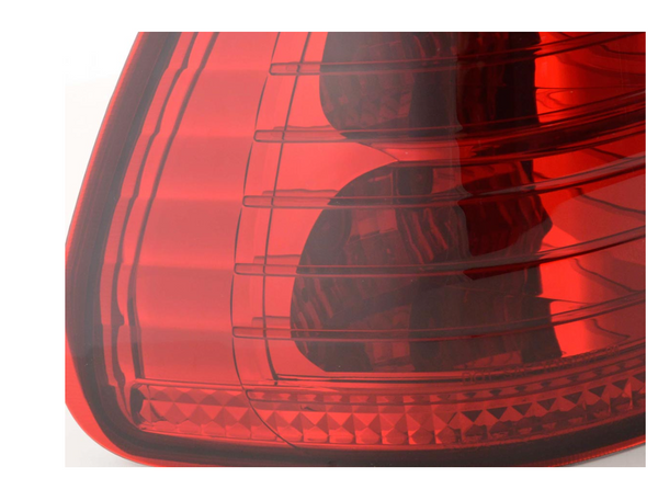 FK Pair LED REAR LIGHTS BMW X5 E53 98-03 black smoke / red LHD Plug & Play